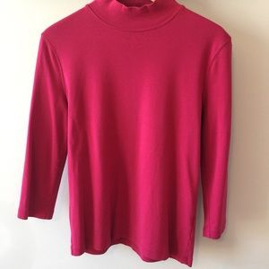 🐝🐝🐝 Jones New York Sport 3/4 sleeve, mock turtleneck
